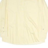 TOMMY HILFIGER Mens Yellow Shirt L Classic Cotton Long Sleeve Button Down