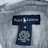 Age 6 Ralph Lauren Shirt - XS Blue Cotton