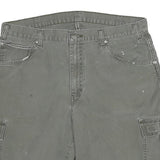 DICKIES Mens Shorts Grey Cargo Size 2XL W34 Cotton Blend Workwear