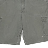 DICKIES Mens Shorts Grey Cargo Size 2XL W34 Cotton Blend Workwear