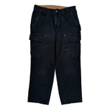 Duluth Cargo Pants - 34W 30L Black Cotton