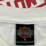 Ft. Lauderdale Harley Davidson Graphic T-Shirt - XL White Cotton