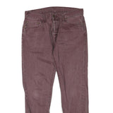 CARHARTT Womens Regular Fit Straight Leg Denim Burgundy W32 L30 Casual Cotton