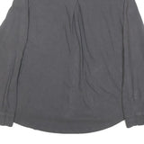 CARHARTT Womens Grey L Cotton Blend Shirt Casual Long Sleeve Button