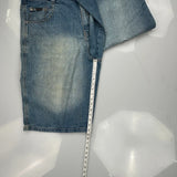 Hawk Denim Shorts - 42W 12L Blue Cotton
