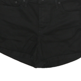 LEVI'S Womens Shorts Black Casual Plain L W32 Denim Cotton Blend Mid Length