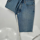 Levis Denim Shorts - 36W 11L Blue Cotton