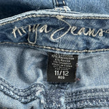 Ariya Jeans - 32W UK 10 Blue Cotton Blend