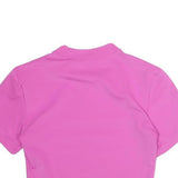 NIKE Womens Pink Sports Cropped Short Sleeve Crew Neck Top XS Athletic