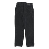 CALVIN KLEIN JEANS Womens Black Cotton Blend Regular Straight Trousers W30 L28