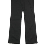 DICKIES Womens Black Cotton Blend Regular Straight Trousers W28 L31 Workwear Zip