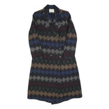 HA JIL Womens Multi Colour Pattern Jacket S Cotton Blend Button Closure Stylish