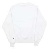 CHAMPION REVERSE WEAVE Mens White Crew Neck S Cotton Sweatshirt Classic Logo