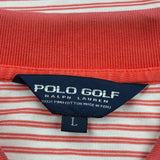 Polo By Ralph Lauren Striped Polo Shirt - Large Red Cotton