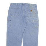 CARHARTT Mens Jeans Blue Relaxed Straight Denim Medium W38 L31 Workwear Casual