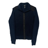 Calvin Klein Zip Up - Medium Blue Cotton