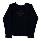 Las Vegas Harley Davidson Graphic Long Sleeve T-Shirt - XL Black Cotton