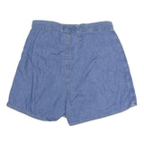 BOLERO Womens Blue Cotton Blend Mini Skort Denim Style Size S Casual Summer