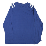 NFL Mens Blue Colts Long Sleeve Crew Neck Cotton Blend T-Shirt L