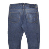 GENIUS Womens Jeans Blue Regular Straight Denim Medium W32 L25 Classic Cotton