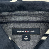Tommy Hilfiger Striped Polo Shirt - Medium Gray Cotton