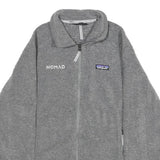 PATAGONIA Womens Grey Jacket M Polyester Plain Full Zip Lightweight Outdoor