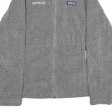 PATAGONIA Womens Grey Jacket M Polyester Plain Full Zip Lightweight Outdoor