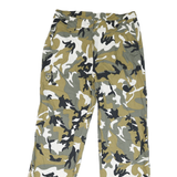 Womens Cotton Blend Camouflage Relaxed Straight Trousers W30 L28 Casual Fashion