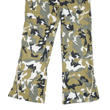 Womens Cotton Blend Camouflage Relaxed Straight Trousers W30 L28 Casual Fashion