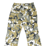 Womens Cotton Blend Camouflage Relaxed Straight Trousers W30 L28 Casual Fashion
