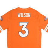 NFL Mens Orange Wilson Number 3 Graphic T-Shirt S Short Sleeve V-Neck