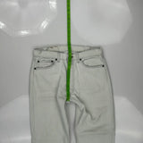 Levis Jeans - 31W 29L White Cotton