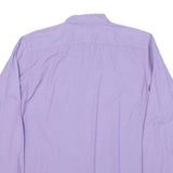 RALPH LAUREN Mens Purple Slim Fit Shirt S Cotton Blend Classic Button-Down
