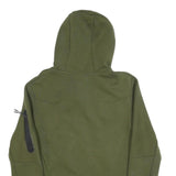 NIKE Mens Green Hoodie S Cotton Blend Full Zip Casual Sportswear