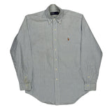 Polo By Ralph Lauren Striped Shirt - Medium Blue Cotton