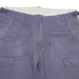 CARHARTT Mens Cargo Shorts Blue XL W32 Cotton Blend Casual Workwear