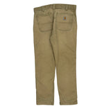 Carhartt Carpenter Trousers - 34W 30L Beige Cotton