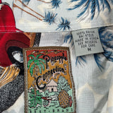 Pineapple Connection Graphic Hawaiian Shirt - Medium Multicoloured Viscose