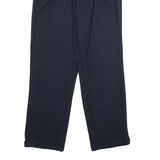 VECCHIA MANIERA Womens Cotton Navy Classic Straight Trousers W28 L32 Elegant