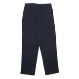 VECCHIA MANIERA Womens Cotton Navy Classic Straight Trousers W28 L32 Elegant