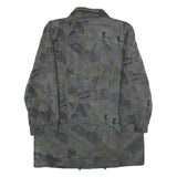 DEL MOD INTERNATIONAL Womens Grey Jacket UK 12 Polyester Zip Patterned Casual