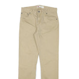 LEVI'S Boys Slim Fit Beige Cotton Blend Trousers W29 L29 Classic Stylish Zip