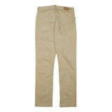 LEVI'S Boys Slim Fit Beige Cotton Blend Trousers W29 L29 Classic Stylish Zip