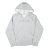 ADIDAS Womens Grey Hoodie L Cotton Blend Pullover Casual Lightweight Comfort