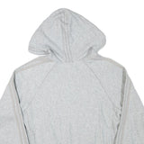 ADIDAS Womens Grey Hoodie L Cotton Blend Pullover Casual Lightweight Comfort