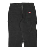 DICKIES Mens Jeans Black Regular Straight Denim W36 L30 Workwear Utility