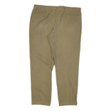 BURBERRY Mens Regular Fit Beige Cotton Blend Trousers W38 L30 Classic Zip