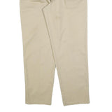 DICKIES Mens Cotton Blend Beige Regular Tapered Trousers W34 L32 Workwear Chino