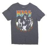KISS Womens Grey Rock And Roll All Nite Graphic T-Shirt M Short Sleeve Crew Neck