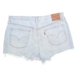 LEVI'S Womens Shorts Blue Denim Cut-Off M W32 Button Fly Casual Distressed
